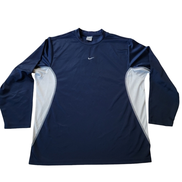 Nike Sz L Center Swoosh Long Sleeve Top - Picture 1 of 5